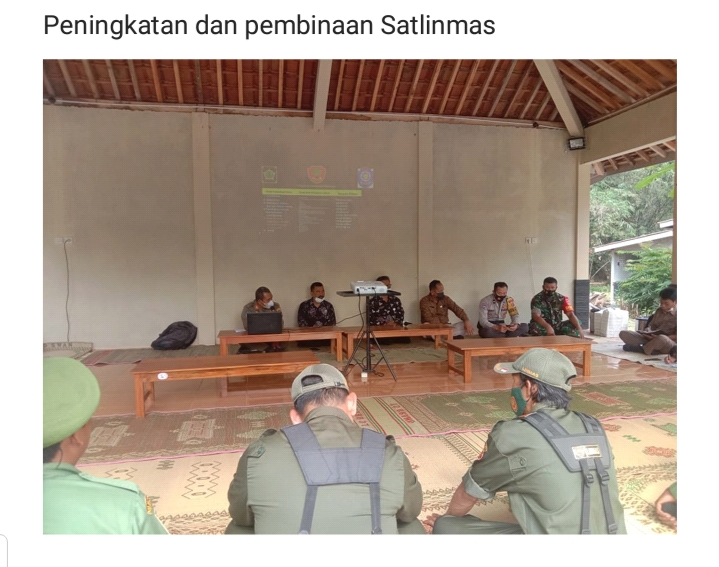 Peningkatan Kapasitas Dan Pembinaan Satlinmas Kalurahan Se-Kapanewon Kokap